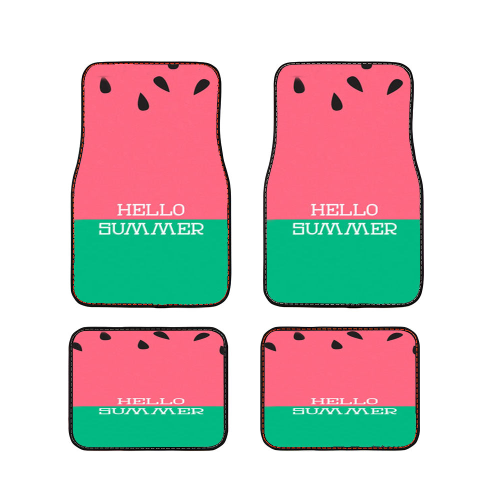 Watermelon Hello Summer Car Floor Mats Accessories