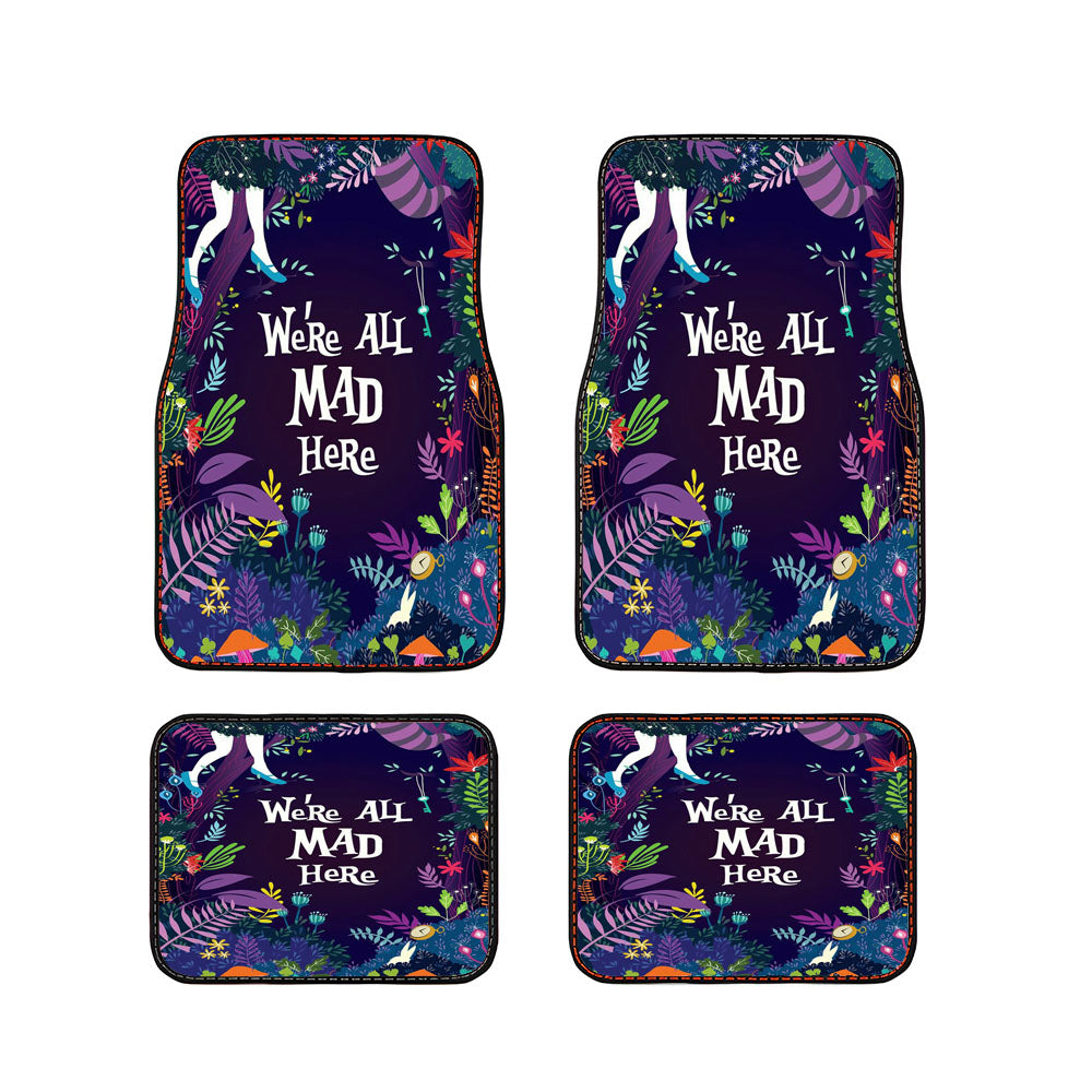 We Are All Mad Here Car Floor Mats Accessories