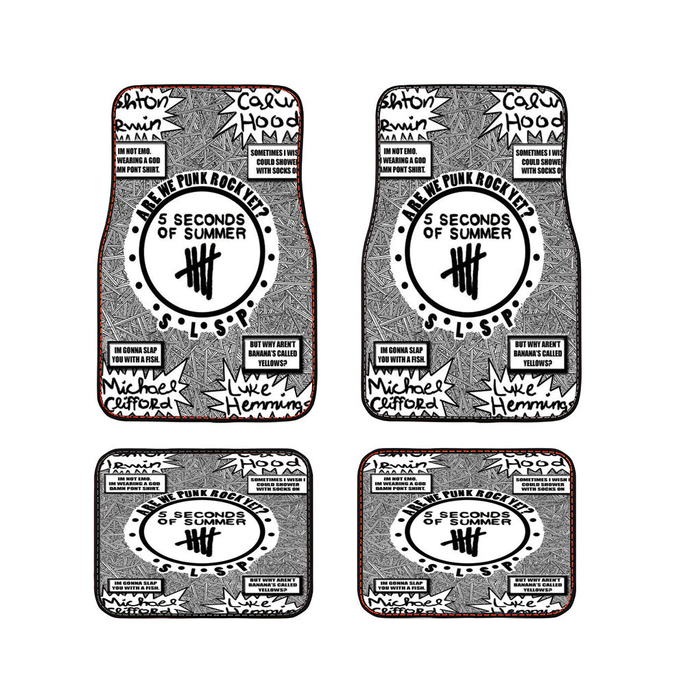 We Are Punk Rock 5 Sos Car Floor Mats Accessories