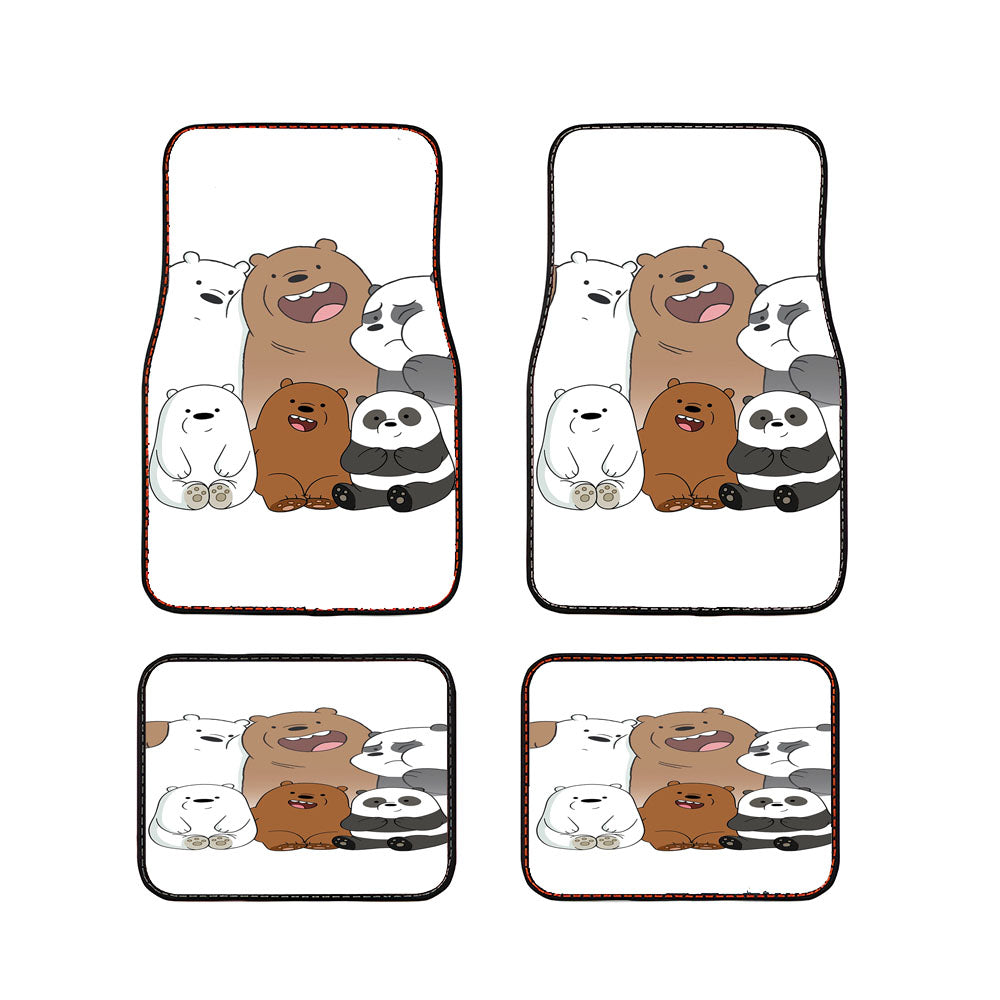 We Bare Bears Character Car Floor Mats Accessories