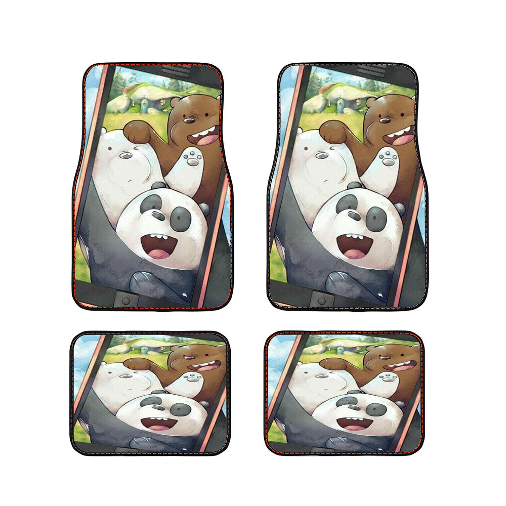 We Bare Bears Taken Selfie Car Floor Mats Accessories
