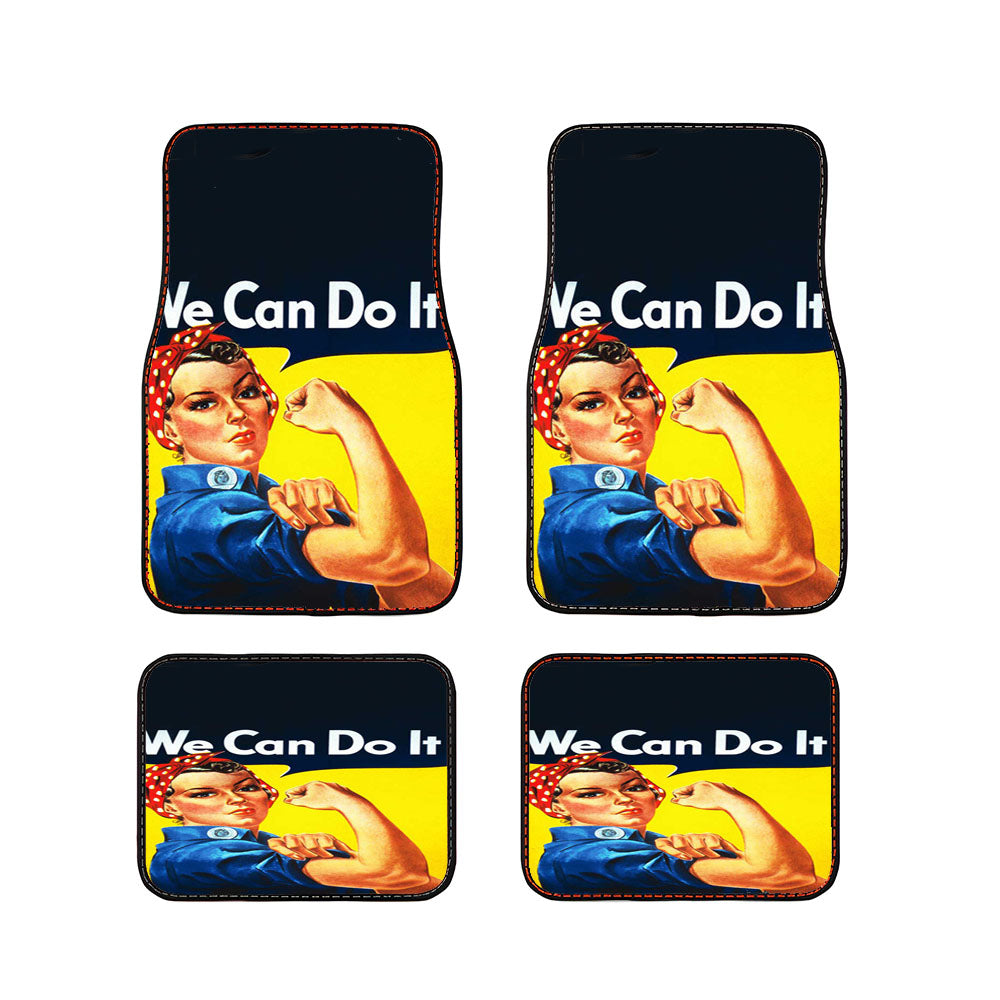 We Can Do It Rosie The Riveter Car Floor Mats Accessories