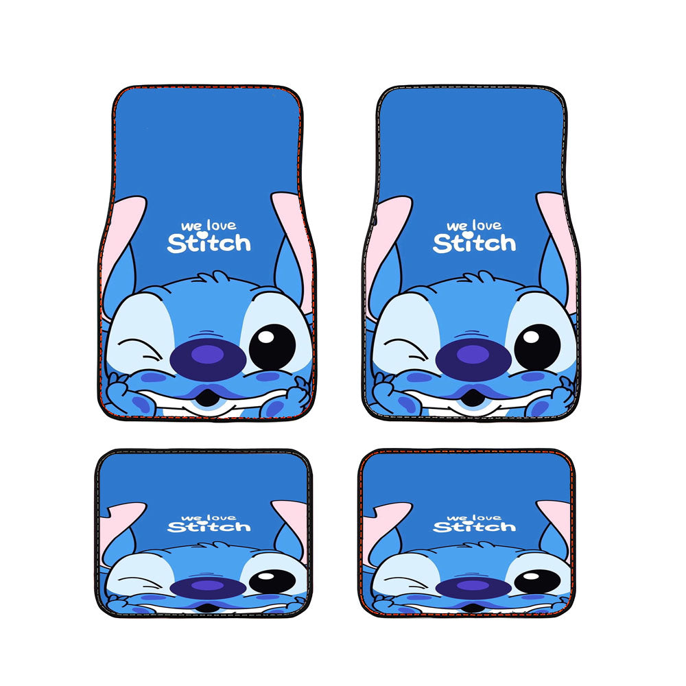 We Love Stitch Car Floor Mats Accessories