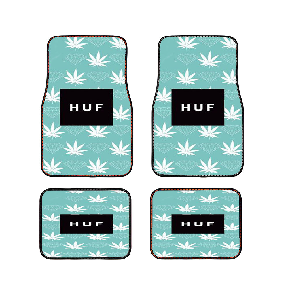 Weed Diamons Huf Logo Car Floor Mats Accessories