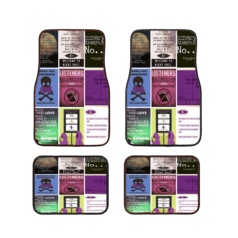 Welcome To Night Vale Collage Car Floor Mats Accessories