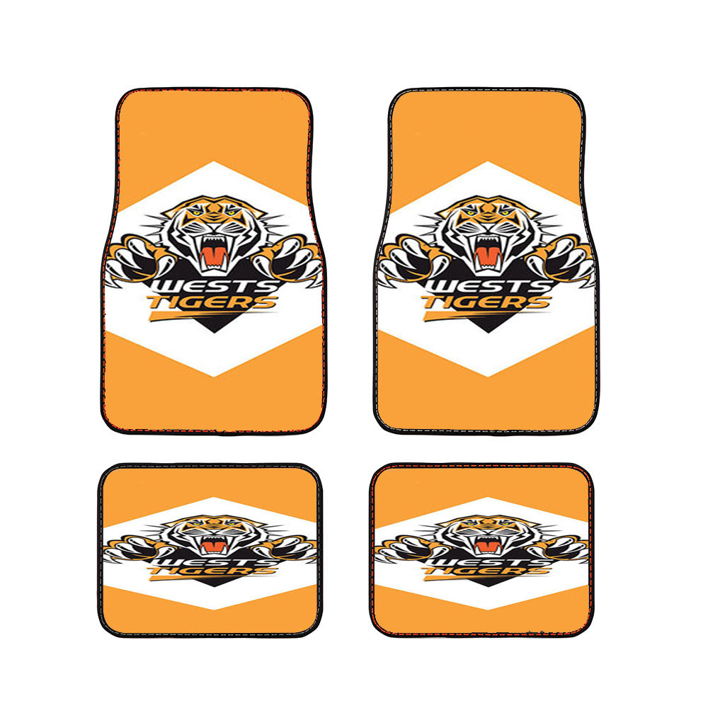 Wests Tiger Logo Car Floor Mats Accessories
