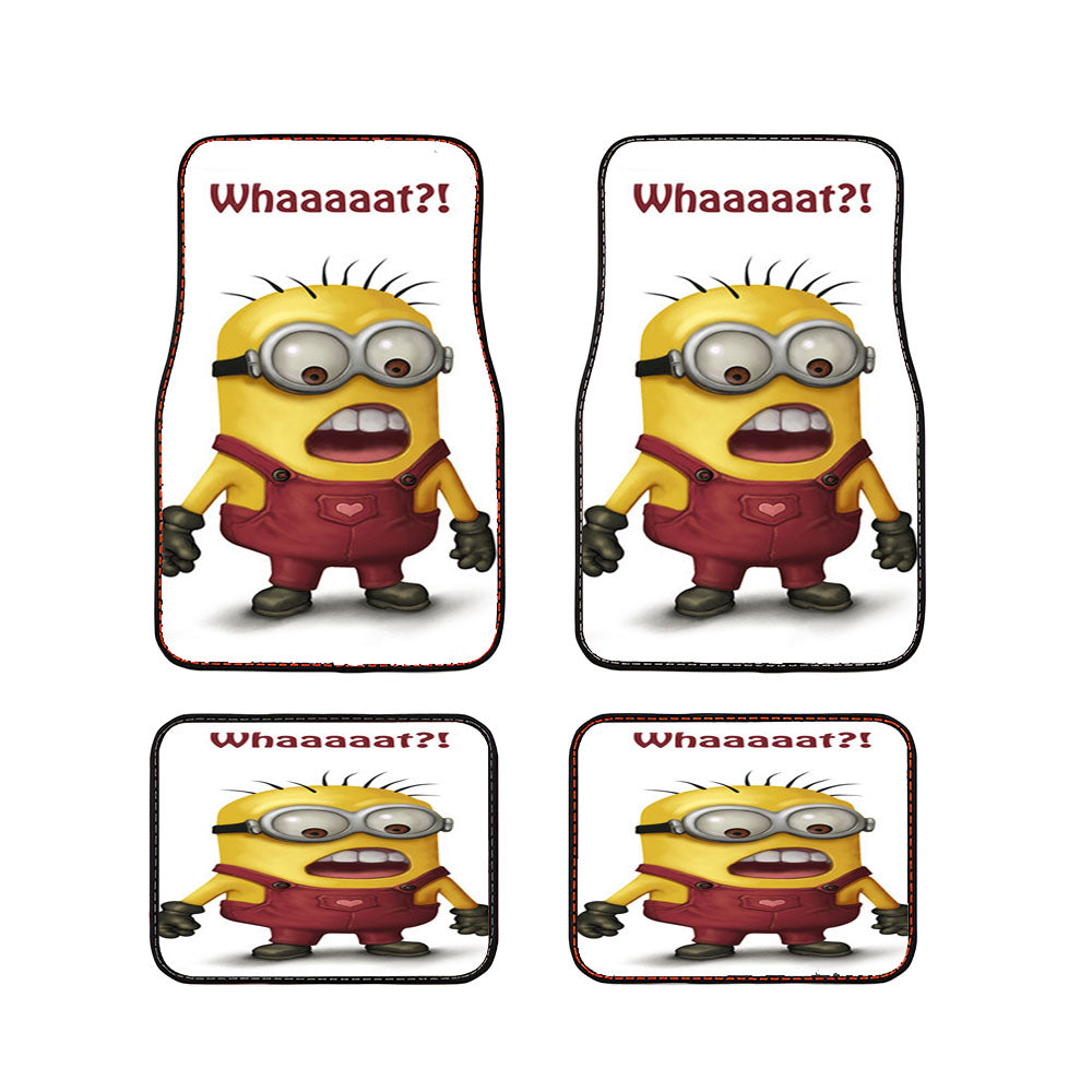 Whaaaat Minions Car Floor Mats Accessories
