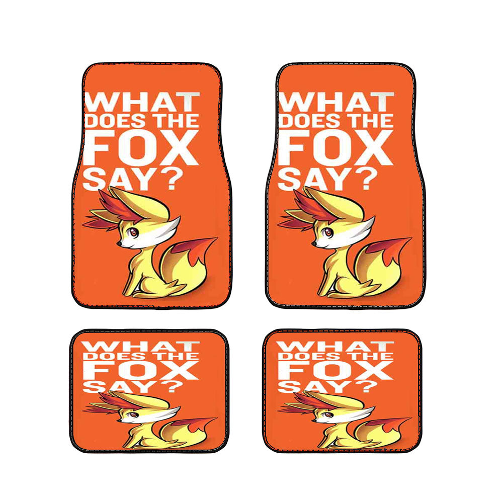 What Does The Fox Say Fennekin Pokemon Car Floor Mats Accessories