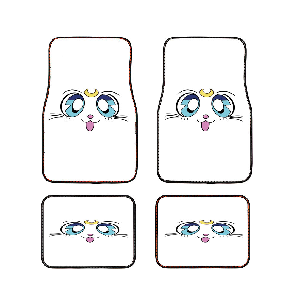 White Cat Sailor Moon Artemis Car Floor Mats Accessories