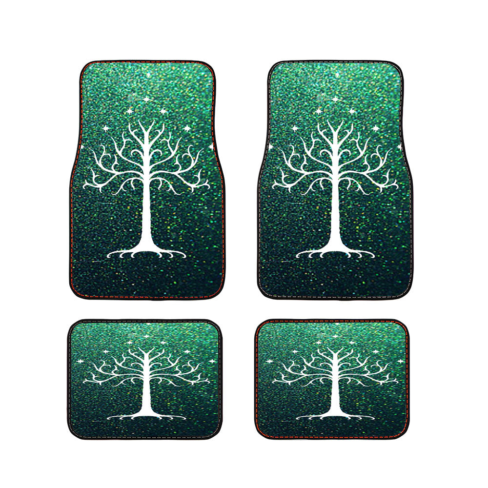 White Tree Of Gondor Car Floor Mats Accessories
