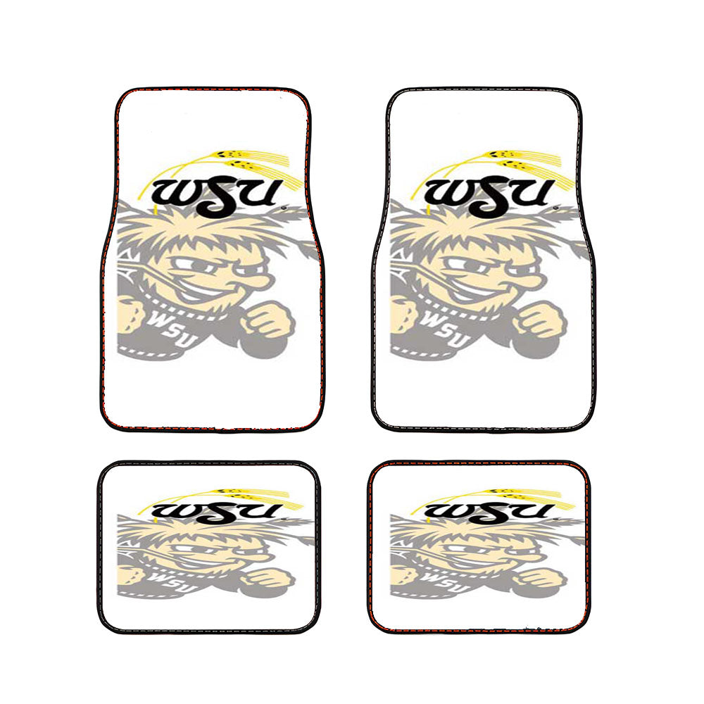 Wichita State Logo Fade Out Car Floor Mats Accessories