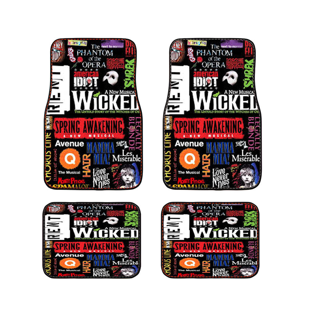 Wicked Broadway Car Floor Mats Accessories