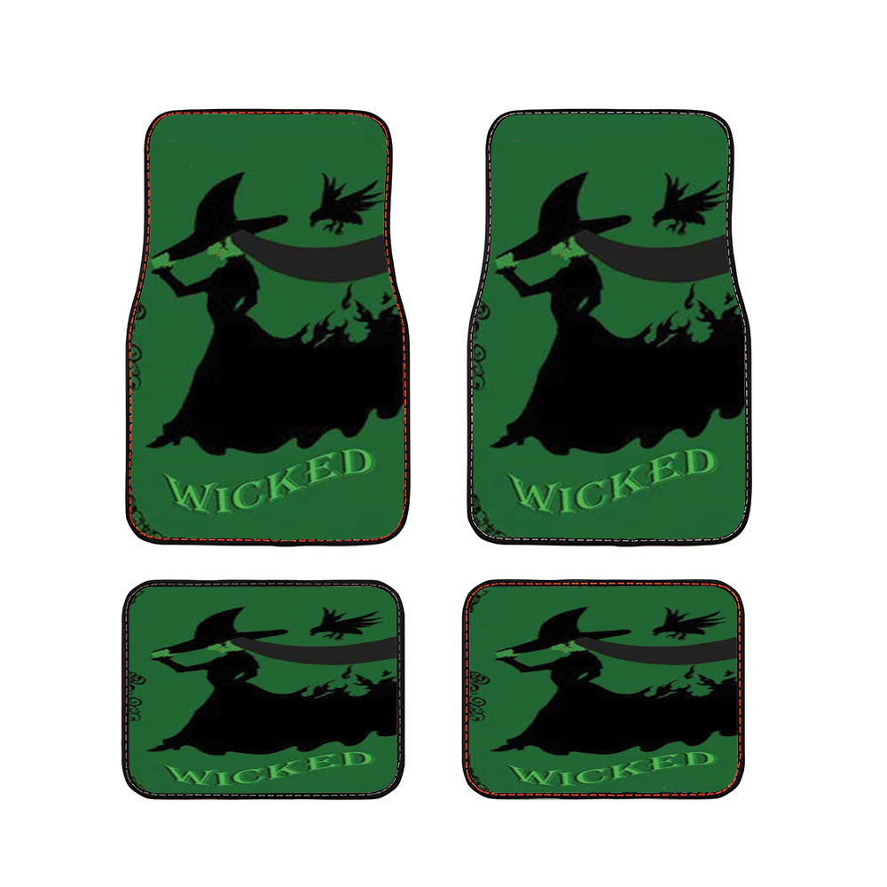 Wicked Green Car Floor Mats Accessories