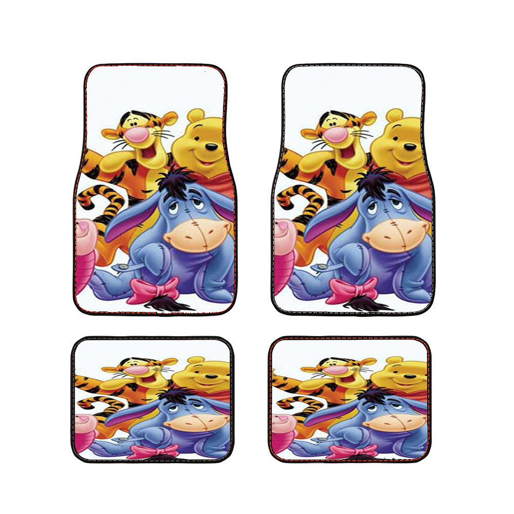 Winnie The Pooh Group Shot Car Floor Mats Accessories