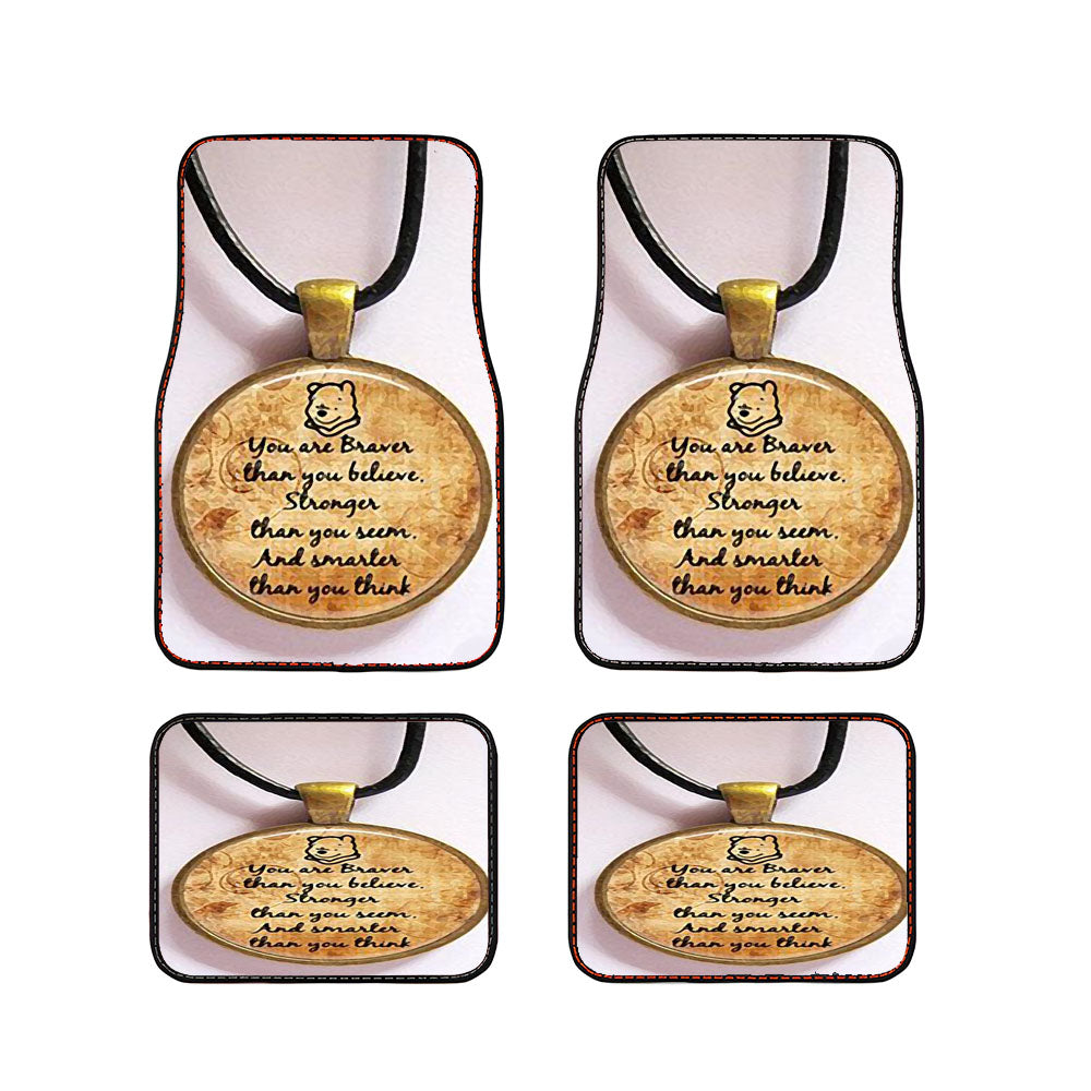 Winnie The Pooh Quotes Car Floor Mats Accessories