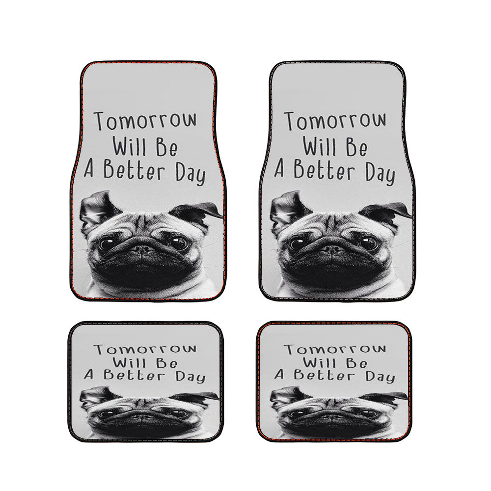 Wise Pug Quote Car Floor Mats Accessories