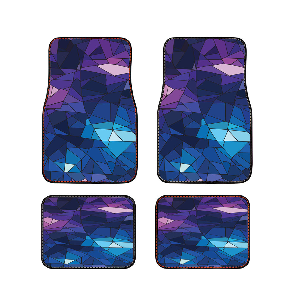 With Blue Glass Design Car Floor Mats Accessories