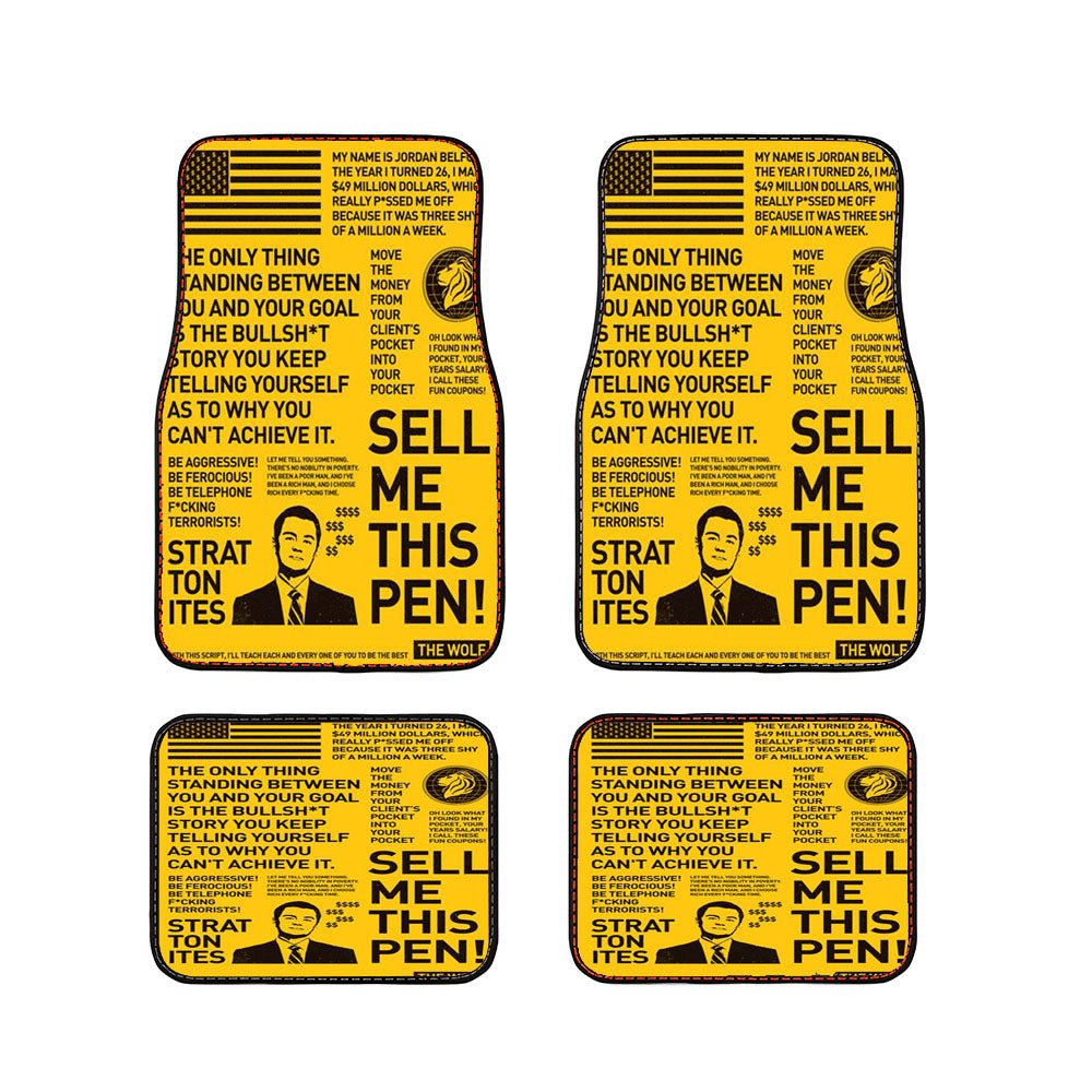 Wolf Of Wall Street Quotes Car Floor Mats Accessories