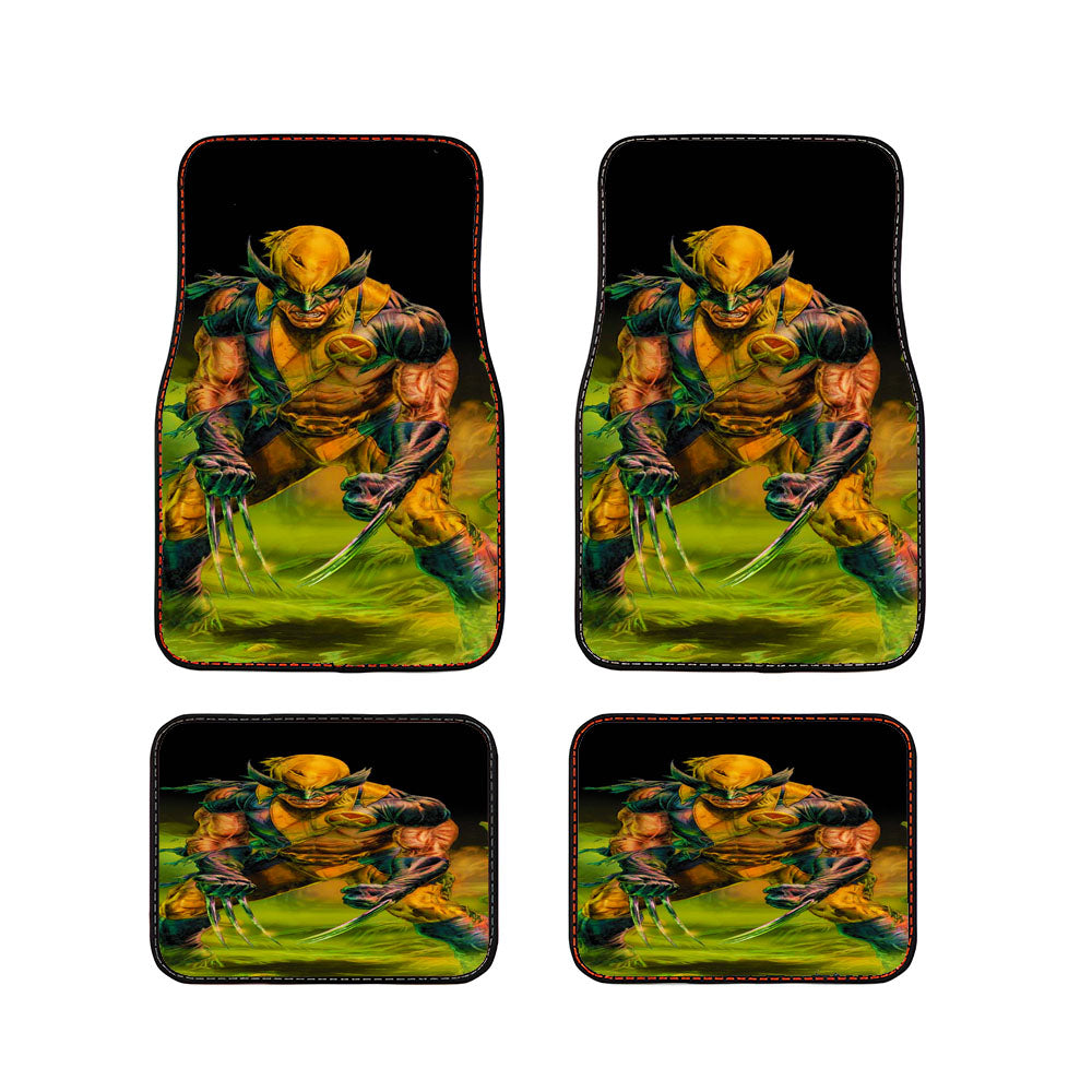 Wolverine Battle Damaged Car Floor Mats Accessories
