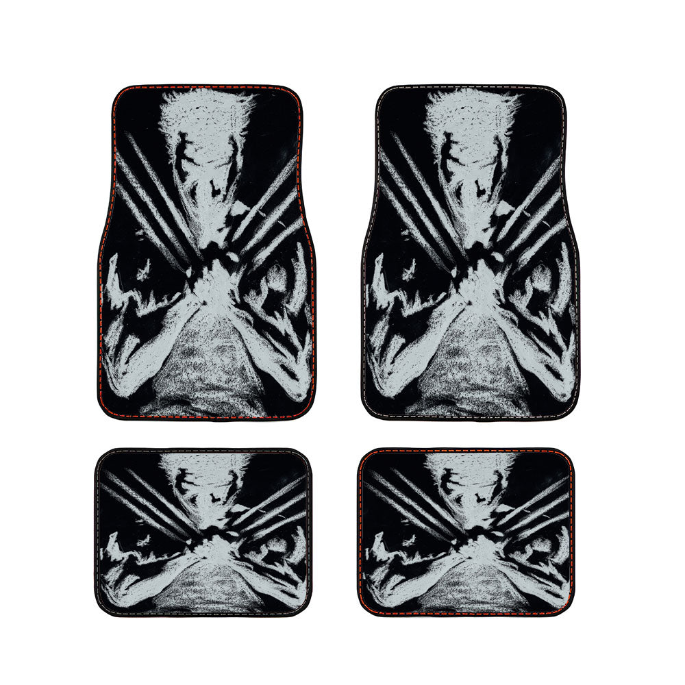 Wolverine Black Sketch Car Floor Mats Accessories