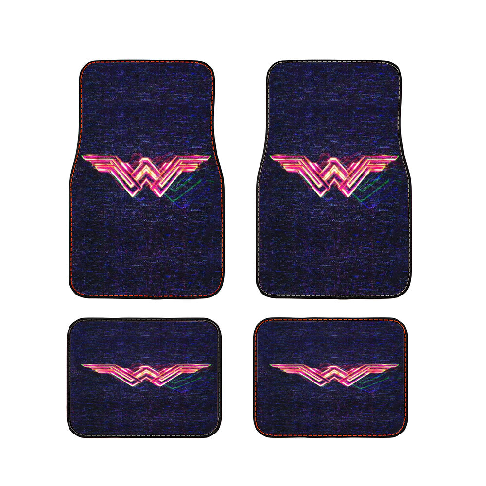 Wonder Woman 1984 Logo Aesthetics Car Floor Mats Accessories