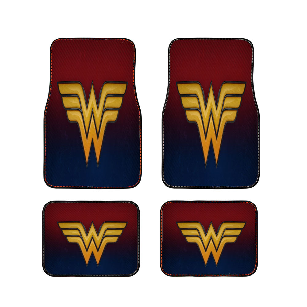 Wonder Woman D Logo Car Floor Mats Accessories