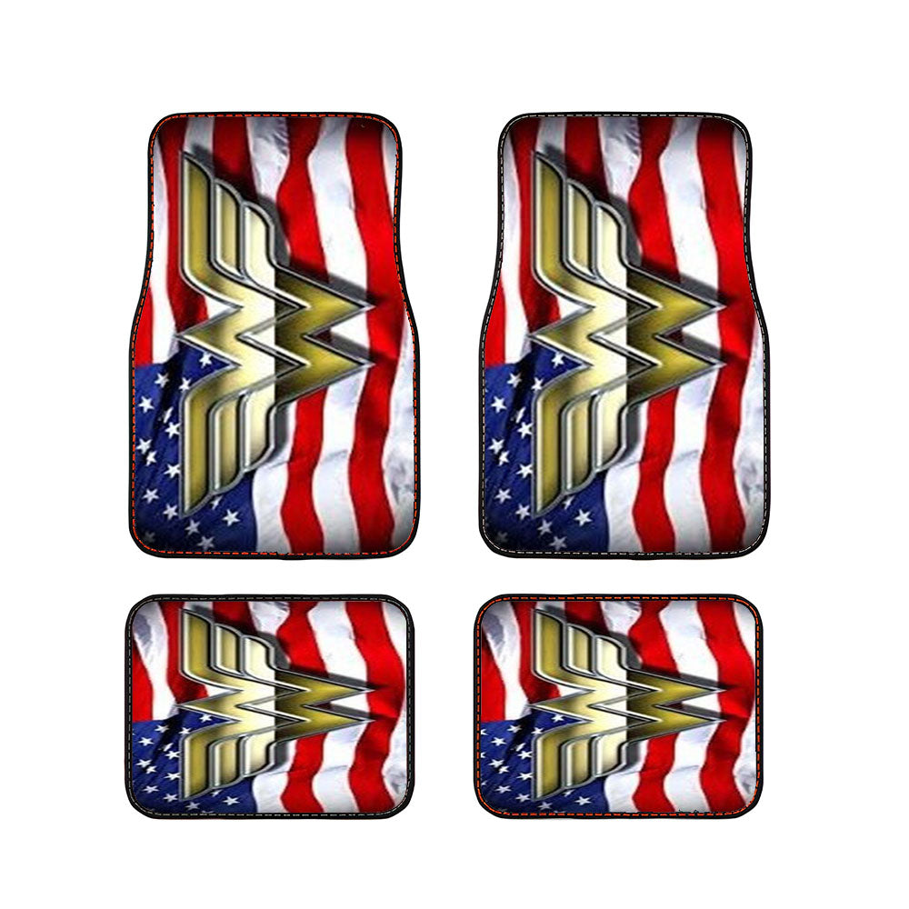 Wonder Woman Logo America Car Floor Mats Accessories