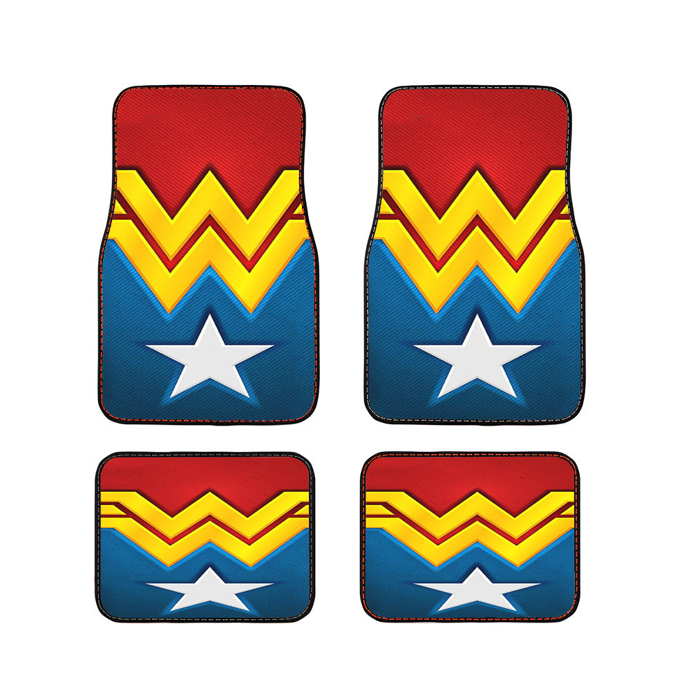 Wonder Woman Pattern Car Floor Mats Accessories