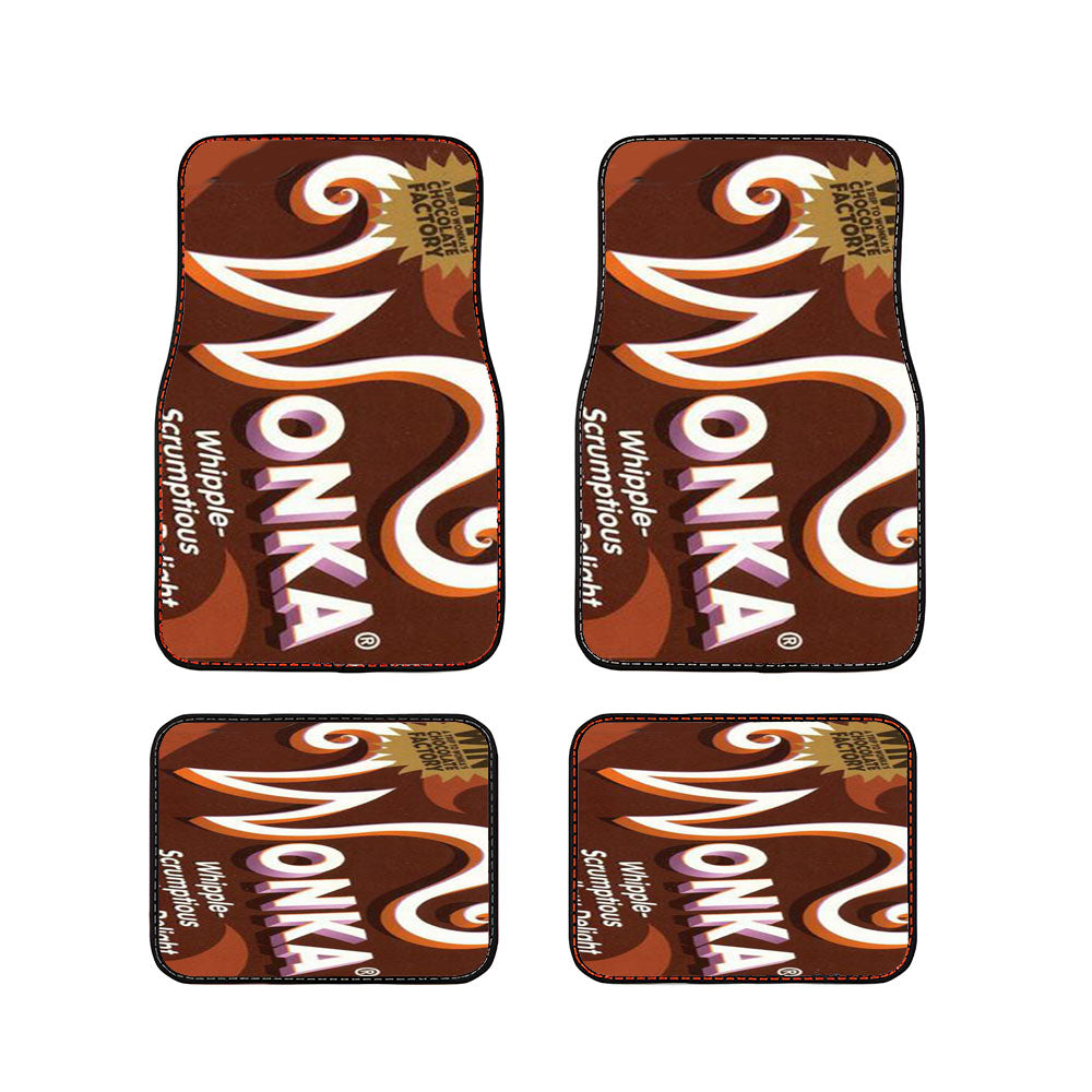 Wonka Chocolate Bar Quirky Sweet Car Floor Mats Accessories