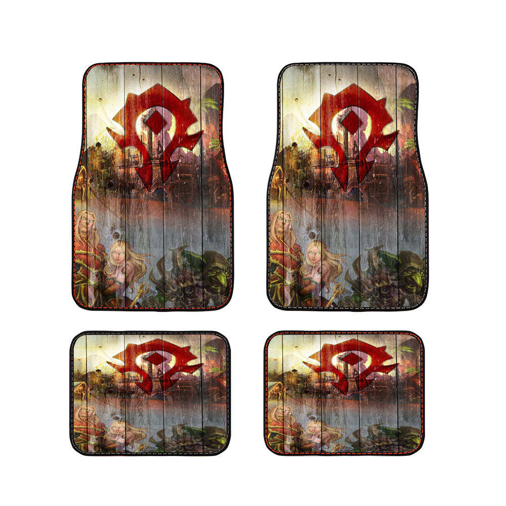 Wood Horde Symbol Car Floor Mats Accessories