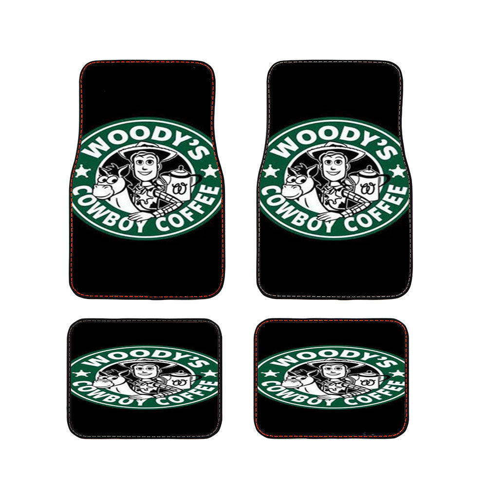 Woodys Cowboy Coffee Car Floor Mats Accessories