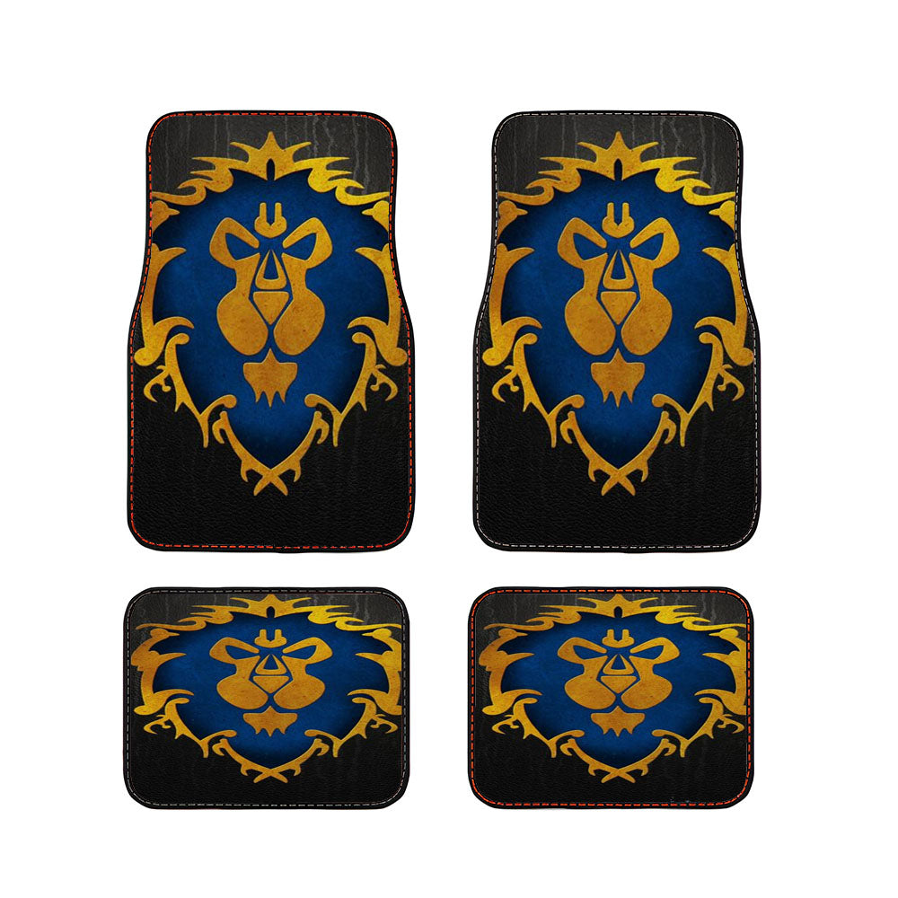 World Of Warcraft Alliance Dark Car Floor Mats Accessories