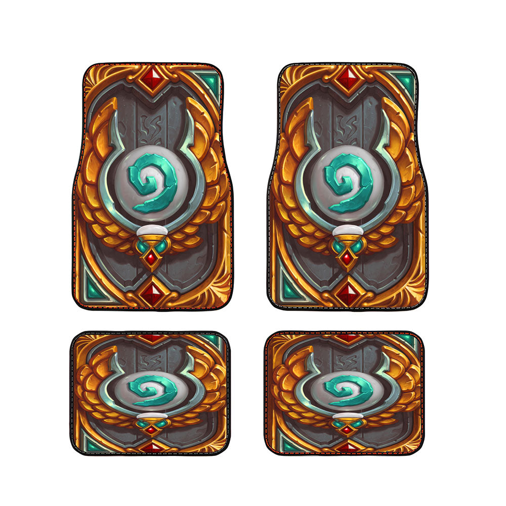 World Of Warcraft Hearthstone Explore Heroic League Car Floor Mats Accessories
