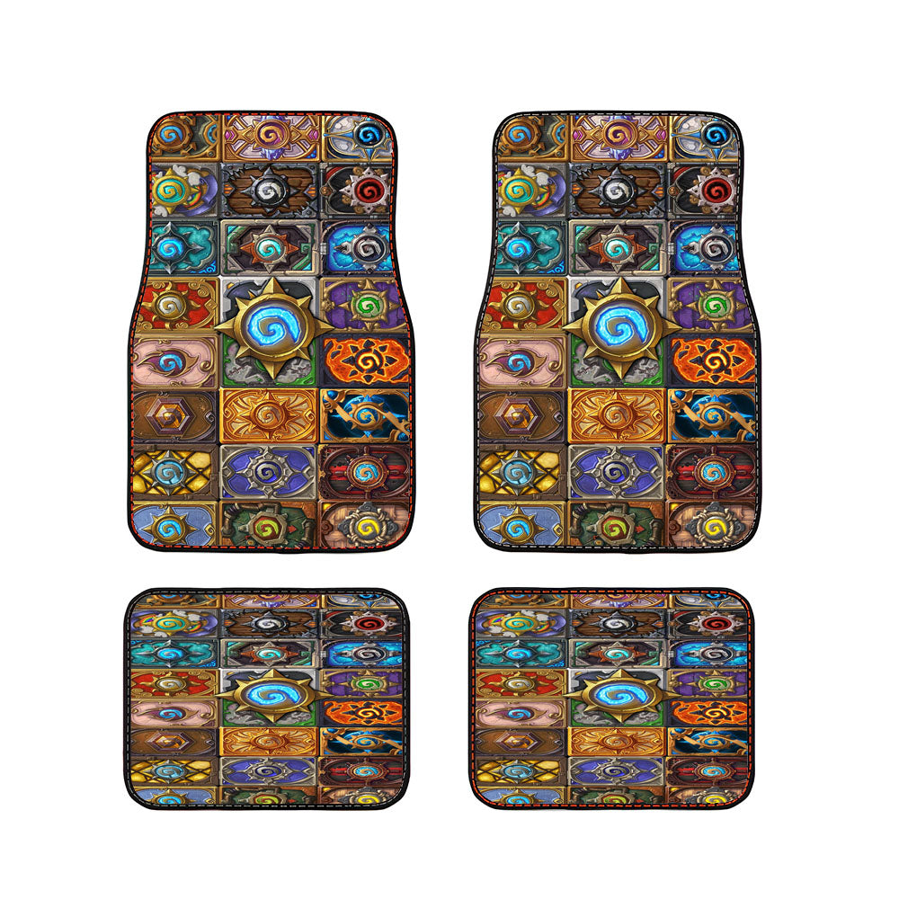 World Of Warcraft Hearthstone Jewelry Glass Pendant Car Floor Mats Accessories