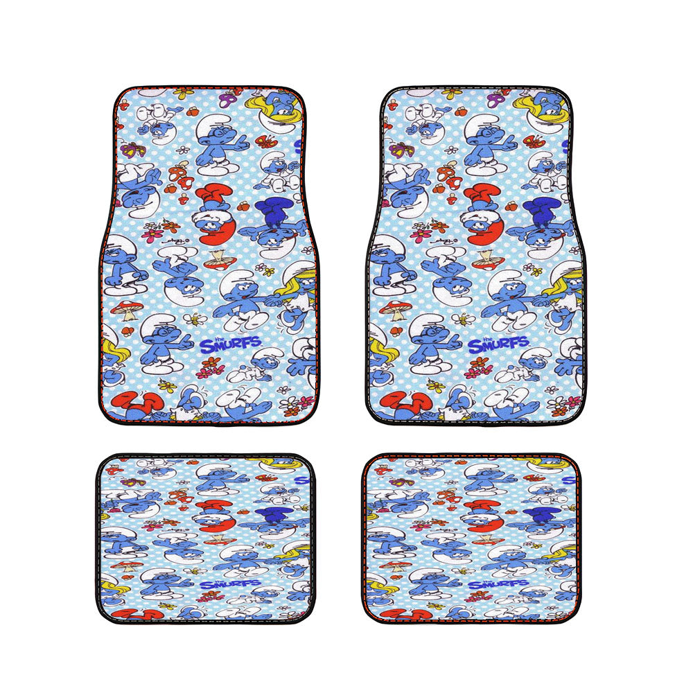 Yard Smurf Polka Dots Car Floor Mats Accessories