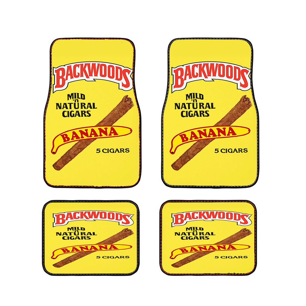 Yellow Backwoods Honey Berry Tobbaco Banana Car Floor Mats Accessories