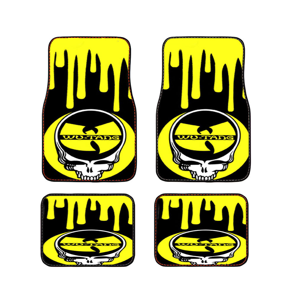 Yellow Melt Wu Tang Logo Car Floor Mats Accessories