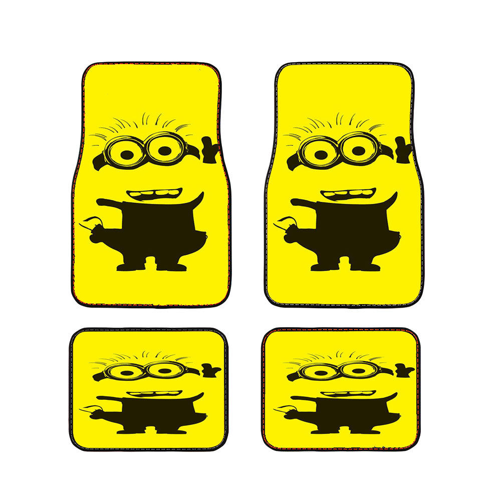 Yellow Minion Car Floor Mats Accessories