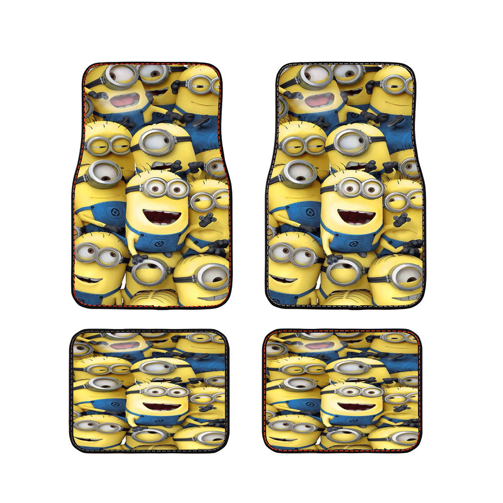 Yellow Minions Car Floor Mats Accessories