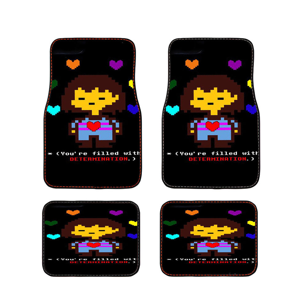 You Are Filled With Determination Undertale Quotes Car Floor Mats Accessories