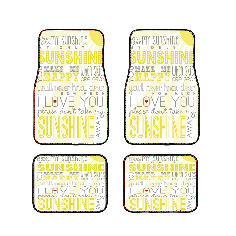 You Are My Sunshine Car Floor Mats Accessories