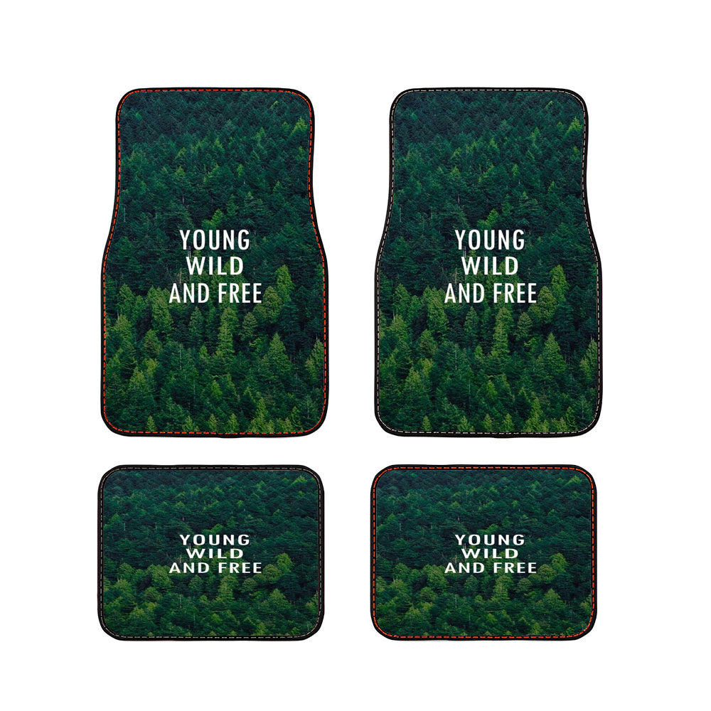 Young Wild And Free Car Floor Mats Accessories