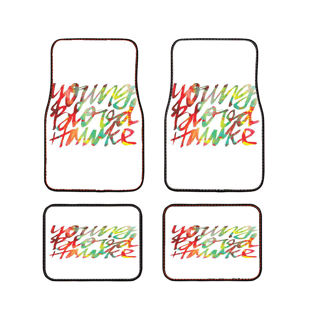 Youngblood Hawke White Logo Car Floor Mats Accessories