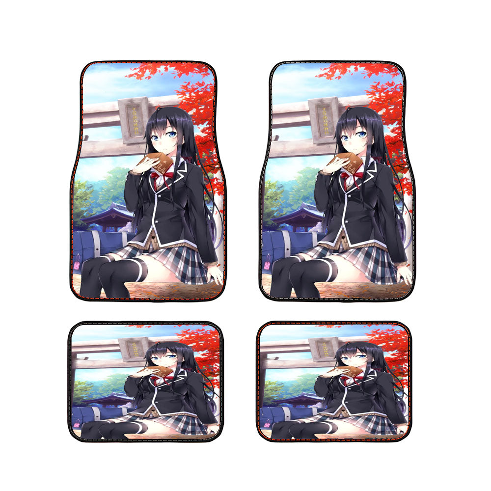 Yukino Yukinoshita Anime Japan Scenery Car Floor Mats Accessories