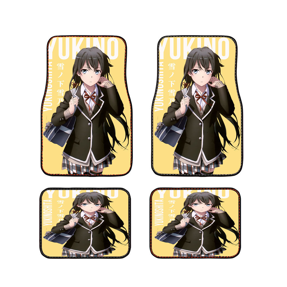 Yukino Yukinoshita Oregairu Anime Car Floor Mats Accessories