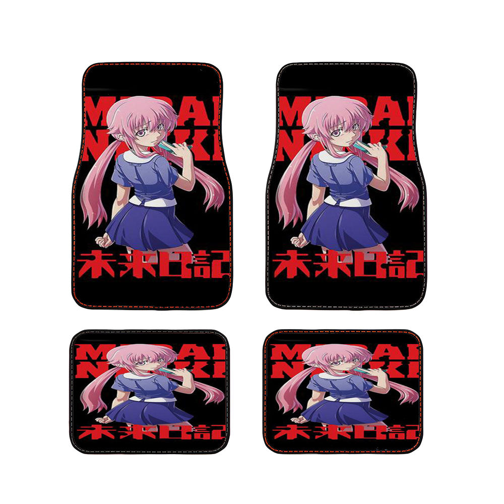 Yuno Gasai Car Floor Mats Accessories