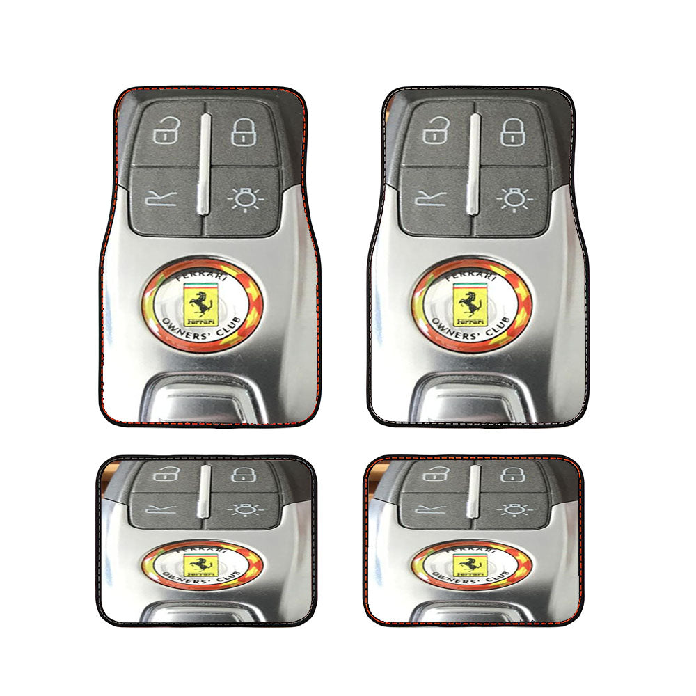 Ferrari Car Keys Stylish Keychain Emblem Car Floor Mats Accessories