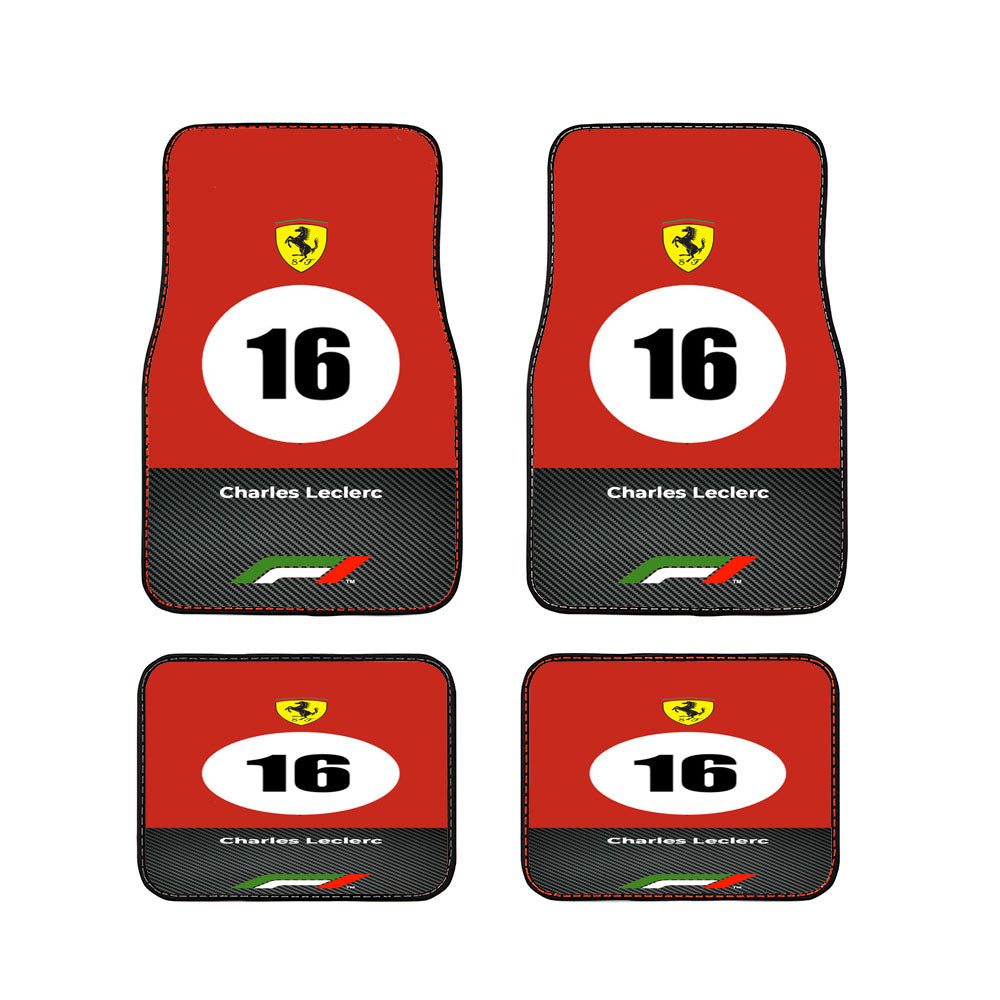 Ferrari Charles Leclerc Car Floor Mats Accessories