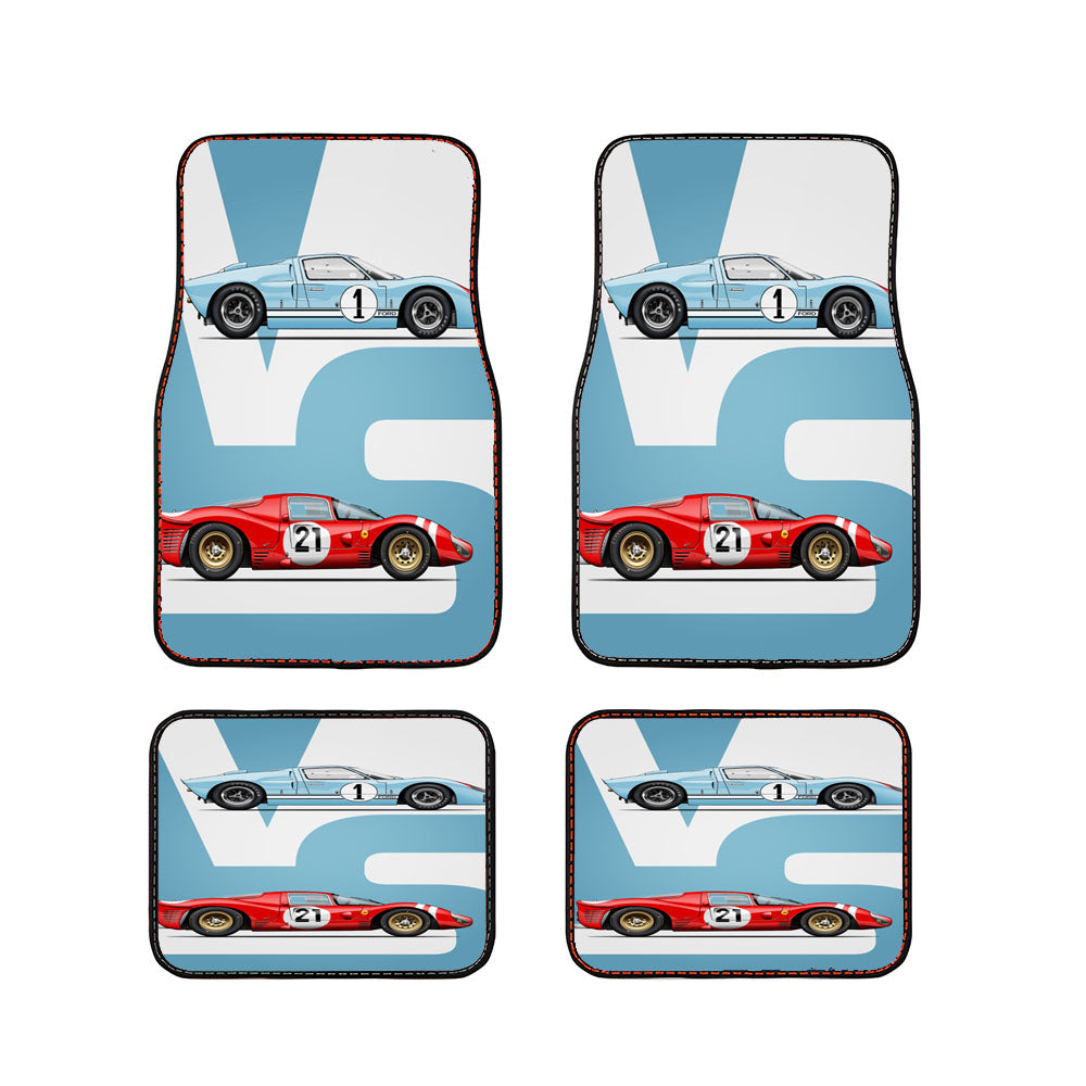 Ford Vs Ferrari Minimalist Car Car Floor Mats Accessories