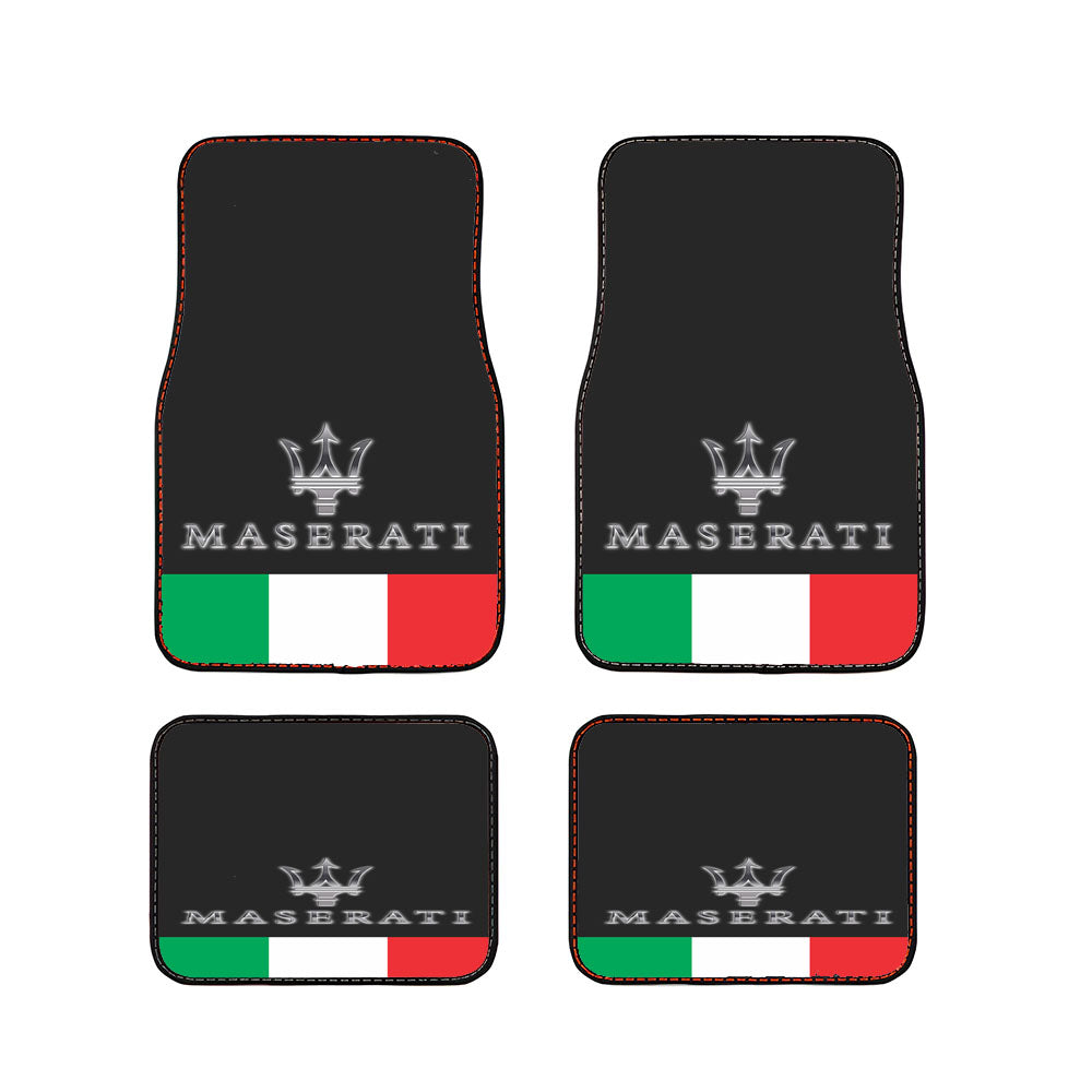 Maserati Italy Trident Logo Car Floor Mats Accessories